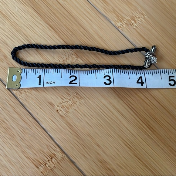 Authentic David Yurman Rob Adjustable Black Silver Bracelet Jewelry NWOT - Picture 5 of 5